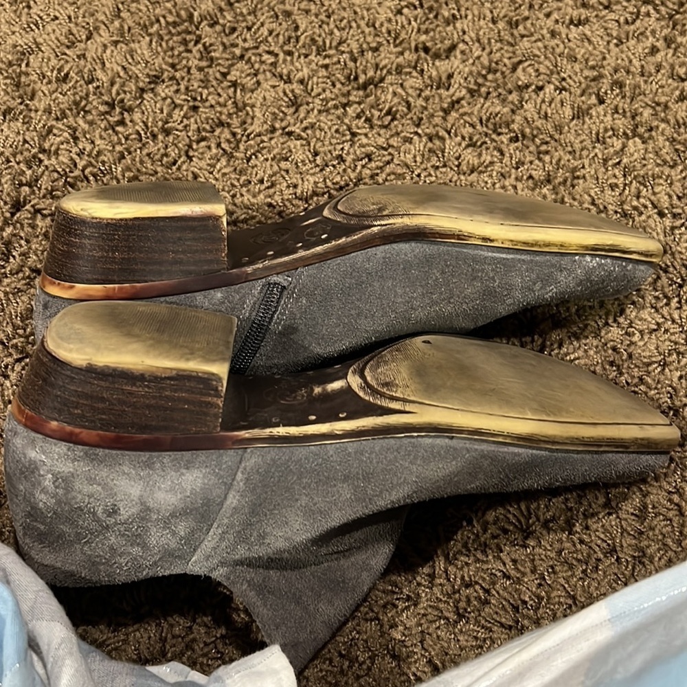 Lucky Brand Leather Ankle Boots size 10 Brett - Picture 6 of 11